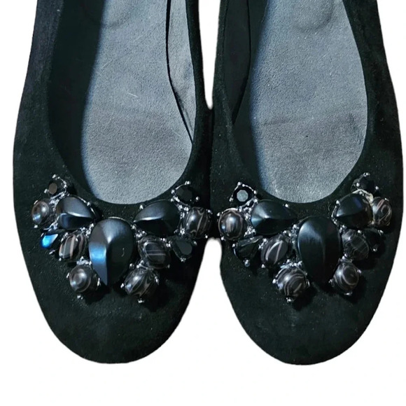 Stuart Weitzman suede jeweled shoes - Picture 5 of 5